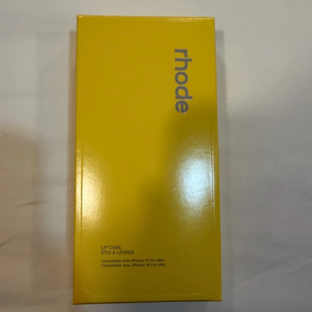RHODE Vibrant Yellow Lip Case for iPhone 16 Pro Msx